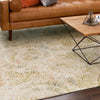 Karastan Omni Starburst Yellow Area Rug Lifestyle Image Feature