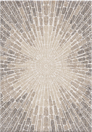 Orian Rugs Super Shag Starburst Beige Area Rug Main Image