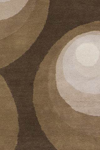 Chandra Stella STE-52011 Brown/Grey/Ivory Area Rug Close Up