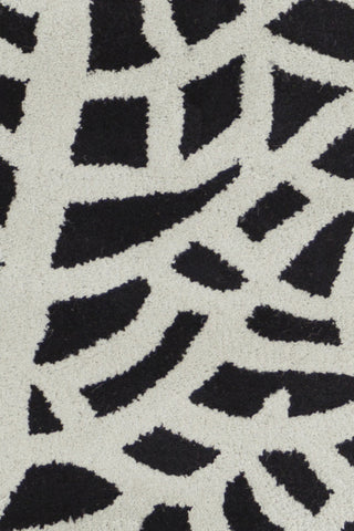 Chandra Stella STE-52096 Black/Ivory Area Rug Close Up