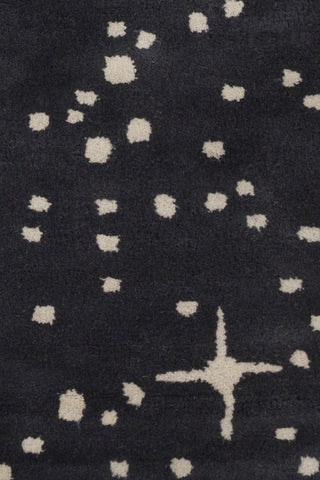 Chandra Stella STE-52115 Black/Ivory Area Rug Close Up