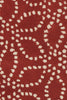 Chandra Stella STE-52135 Red/White Area Rug Close Up