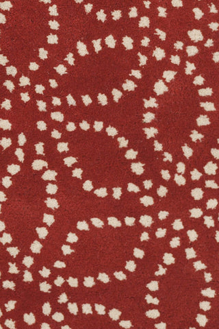 Chandra Stella STE-52135 Red/White Area Rug Close Up