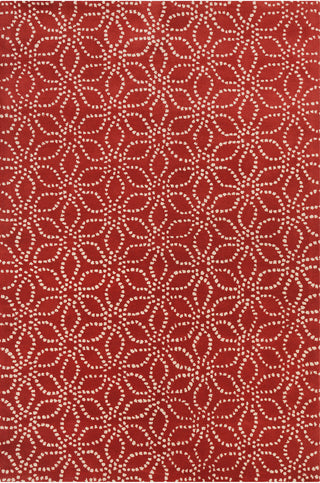 Chandra Stella STE-52135 Red/White Area Rug main image