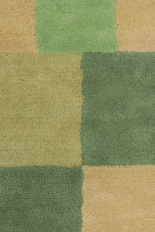 Chandra Stella STE-52147 Green/Gold Area Rug Close Up