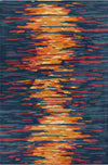 Chandra Stella STE-52166 Blue/Grey/Red/Orange Area Rug main image