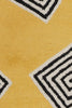 Chandra Stella STE-52215 Yellow/Cream/Black Area Rug Close Up