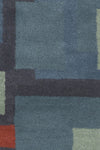 Chandra Stella STE-52249 Blue/Red/Charcoal Area Rug Close Up