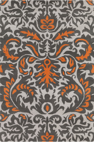 Chandra Stella STE-52253 Grey/White/Orange Area Rug main image