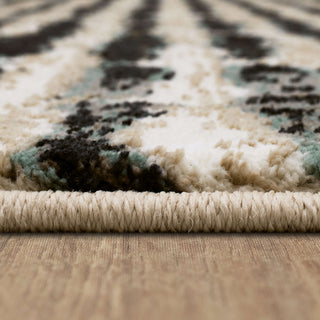 Karastan Vanguard by Drew and Jonathan Home Steadfast Robin's Egg Blue Area Rug Detail Image