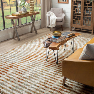 Karastan Vanguard by Drew and Jonathan Home Steadfast Spice Area Rug Lifestyle Image