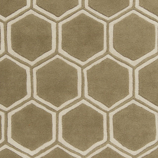 Surya Stamped STM-801 Olive Hand Tufted Area Rug Sample Swatch