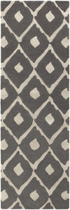 Surya Stamped STM-802 Gray Area Rug 2'6'' x 8' Runner