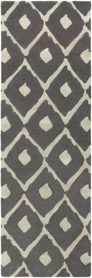 Surya Stamped STM-802 Gray Area Rug 2'6'' x 8' Runner