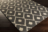 Surya Stamped STM-802 Gray Hand Tufted Area Rug 5x8 Corner