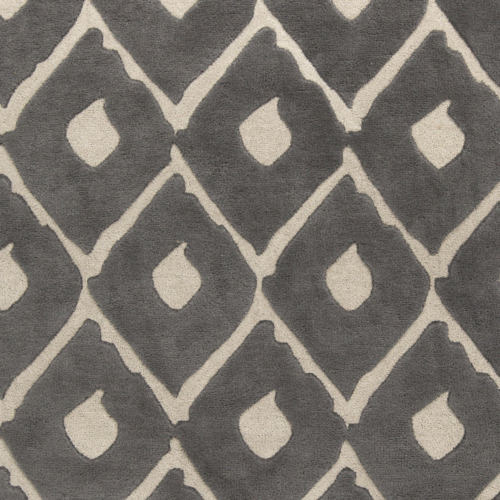 Surya Stamped STM-802 Gray Hand Tufted Area Rug Sample Swatch