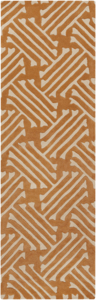 Surya Stamped STM-811 Rust Area Rug 2'6'' x 8' Runner