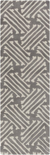 Surya Stamped STM-812 Charcoal Area Rug 2'6'' x 8' Runner