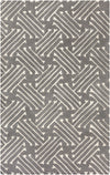 Surya Stamped STM-812 Charcoal Area Rug 5' x 8'