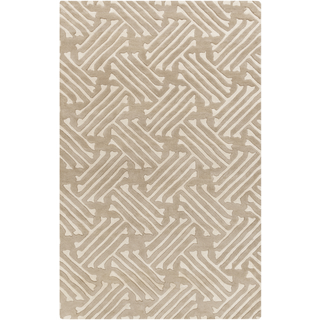 Surya Stamped STM-814 Light Gray Area Rug 5' x 8'