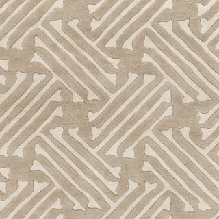 Surya Stamped STM-814 Light Gray Area Rug Sample Swatch