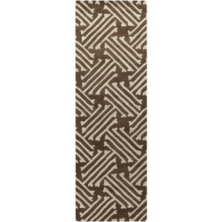 Surya Stamped STM-815 Olive Area Rug 2'6'' x 8' Runner