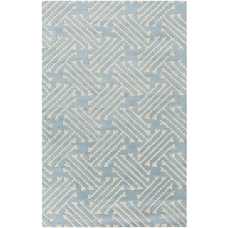 Surya Stamped STM-816 Slate Area Rug 5' x 8'