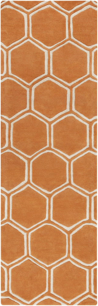 Surya Stamped STM-818 Rust Area Rug 2'6'' x 8' Runner