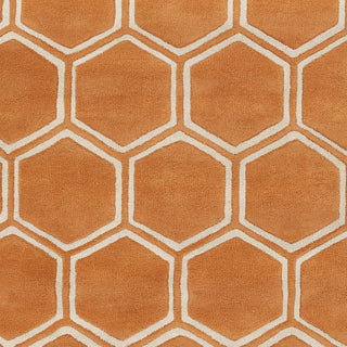 Surya Stamped STM-818 Rust Hand Tufted Area Rug Sample Swatch