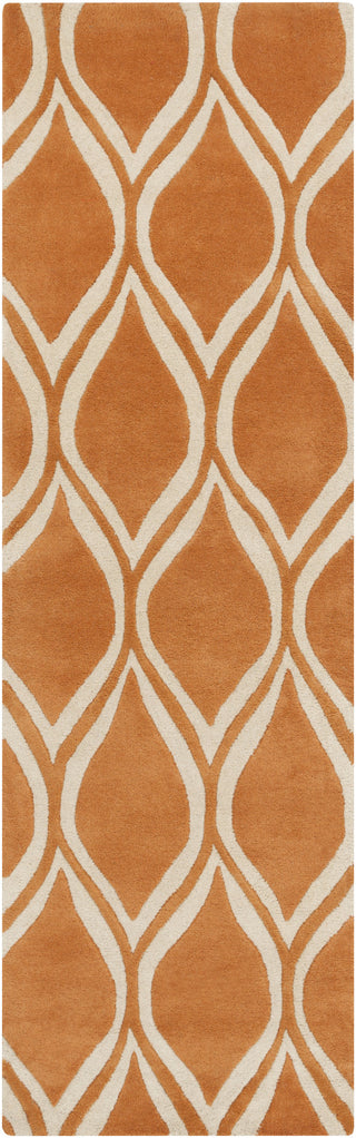 Surya Stamped STM-821 Rust Area Rug 2'6'' x 8' Runner