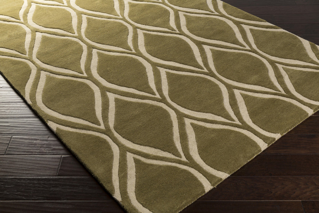 Surya Stamped STM-822 Area Rug 5x8 Corner Feature