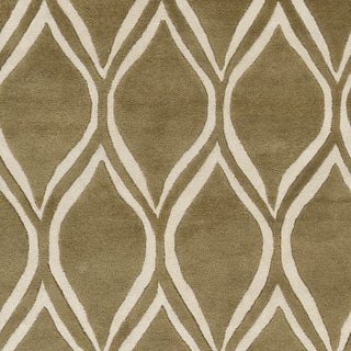 Surya Stamped STM-822 Olive Hand Tufted Area Rug Sample Swatch