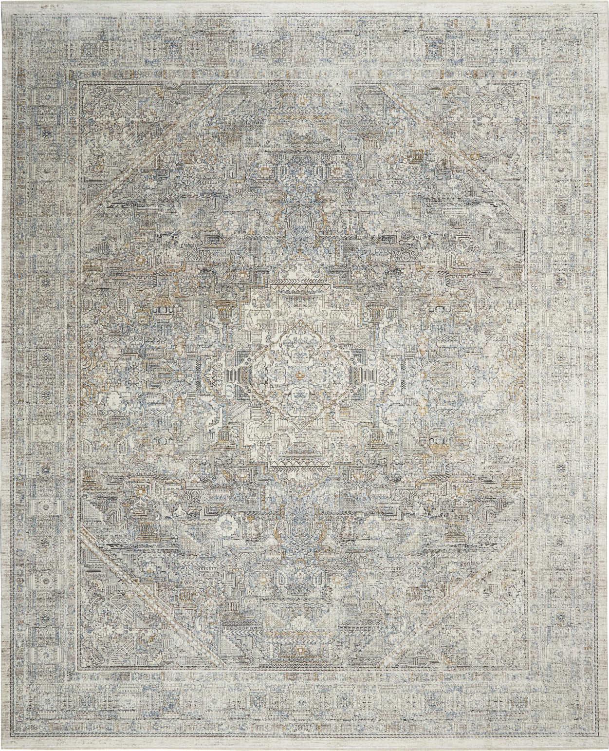 Starry Nights STN02 Cream Grey Area Rug by Nourison Main Image