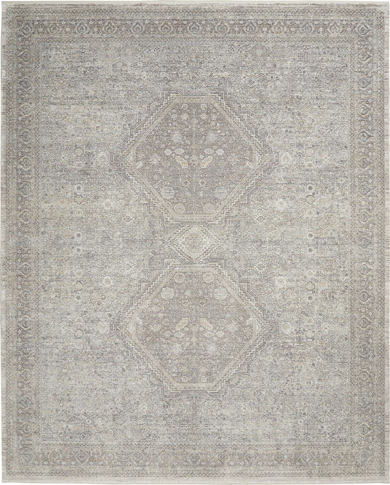 Starry Nights STN04 Cream Grey Area Rug by Nourison Main Image 