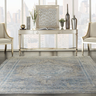 Starry Nights STN06 Cream Blue Area Rug by Nourison Room Scene 2