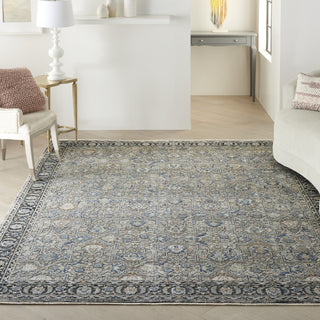 Nourison Starry Nights STN10 Grey/Navy Area Rug