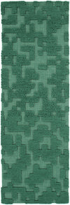 Surya Stencil STN-1005 Emerald/Kelly Green Area Rug 2'6'' x 8' Runner