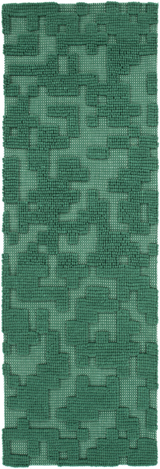 Surya Stencil STN-1005 Emerald/Kelly Green Area Rug 2'6'' x 8' Runner