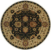 Kalaty Soumak SU-100 Black/Ivory Area Rug Round