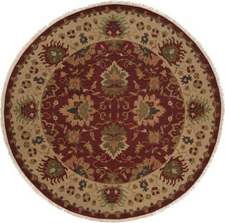 Kalaty Soumak SU-110 Plum/Gold Area Rug Round