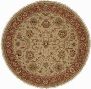 Kalaty Soumak SU-114 Ivory/Rust Area Rug Round