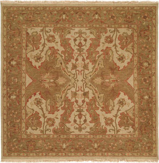 Kalaty Soumak SU-129 Ivory/Green Area Rug Square