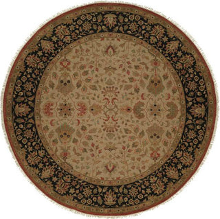 Kalaty Soumak SU-141 Ivory/Black Area Rug Round