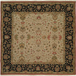 Kalaty Soumak SU-141 Ivory/Black Area Rug Square