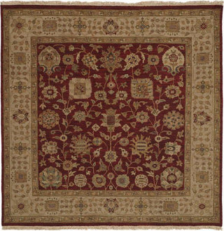 Kalaty Soumak SU-144 Plum Red/Ivory Area Rug Square