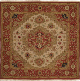 Kalaty Soumak SU-189 Ivory/Red Area Rug Square