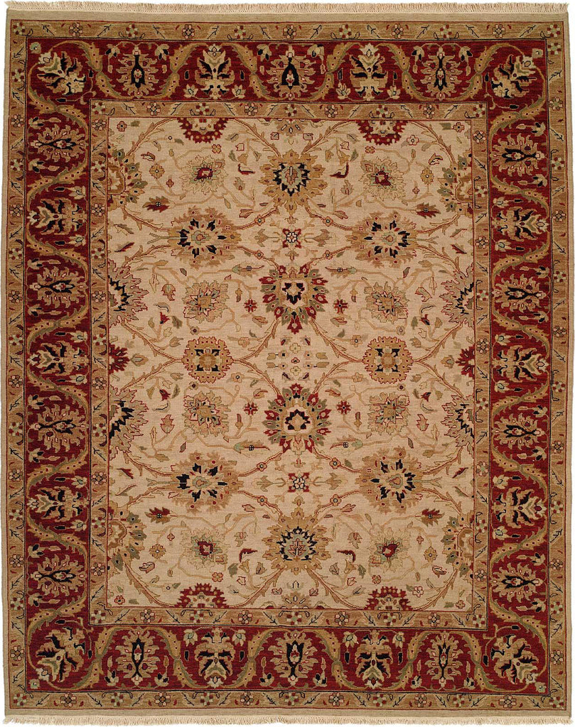 Kalaty Soumak SU-196 Ivory/Burgundy Area Rug main image