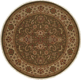 Kalaty Soumak SU-200 Green/Ivory Area Rug Round