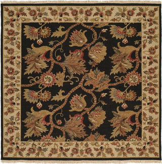 Kalaty Soumak SU-202 Black/Ivory Area Rug Square