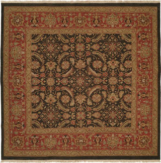 Kalaty Soumak SU-204 Blue/Rose Area Rug Square